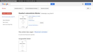 
                            9. Goethe's sämmtliche Werke: Vollständige, ausg - Google Books-Ergebnisseite