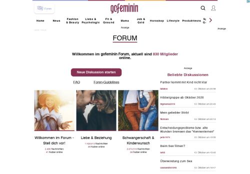 
                            1. gofeminin Forum Startseite - gofeminin.de