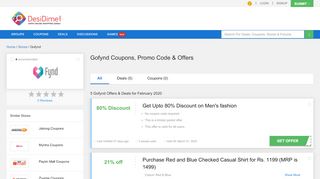
                            11. Gofynd Coupons, Promo code, Offers & Deals - February 2019