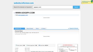 
                            5. gogspv.com at WI. Connect Down - Website Informer