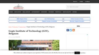
                            7. Gogte Institute of Technology | GIT | Engineering Colleges | Belgaum