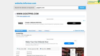 
                            3. gogtprs.com at Website Informer. E-GOGTPRs. Visit GOGTPRs.