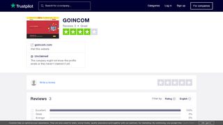 
                            5. GOINCOM Reviews | Read Customer Service Reviews of ...