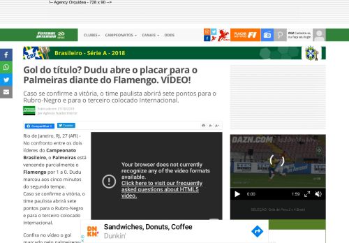 
                            10. Gol do título? Dudu abre o placar para o Palmeiras diante do Flamengo