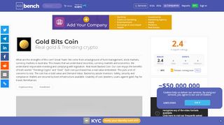 
                            13. Gold Bits Coin (GBC) - ICO rating and details | ICObench