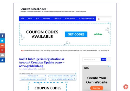 
                            13. Gold Club Nigeria Registration | Create Gold Club Account and Get ...
