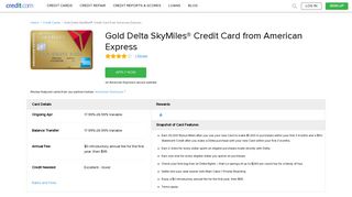 
                            8. Gold Delta SkyMiles Credit Card - Credit.com