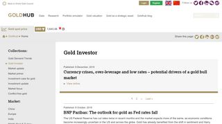 
                            3. Gold Investor | Gold Investment News | Goldhub - World Gold Council