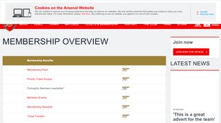 
                            9. Gold Membership | Arsenal.com