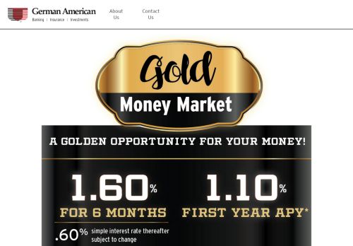 
                            10. Gold Money Market | German American Bank