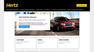 
                            2. Gold Plus Rewards fordelsprogram - Hertz Biludlejning