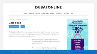 
                            6. Gold Souk Dubai - Hours, Location, Map - Dubai Online