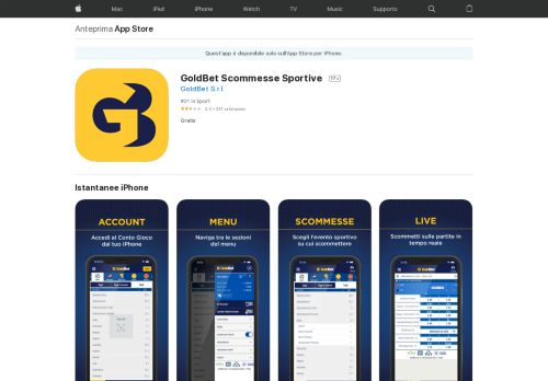 
                            8. GoldBet Scommesse Sportive su App Store - iTunes - Apple