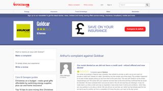 
                            12. Goldcar - Car rental denied as we did not have a credit card - refund ...
