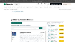 
                            11. goldcar Europa me timaron: Foro de España en TripAdvisor