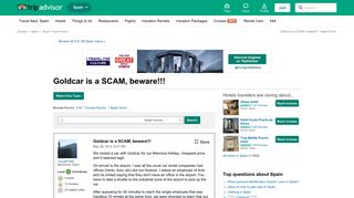 
                            10. Goldcar is a SCAM, beware!!! - Spain Forum - TripAdvisor