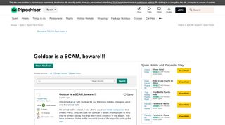 
                            4. Goldcar is a SCAM, beware!!! - Spain Message Board - TripAdvisor