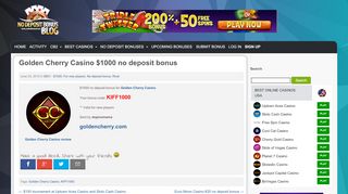 
                            5. Golden Cherry Casino $1000 no deposit bonus - 23.06.2015