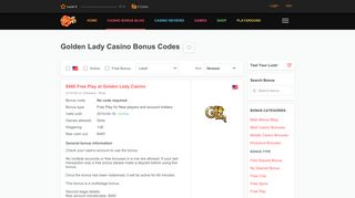 
                            6. Golden Lady Casino Bonus Codes - thebigfreechiplist