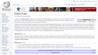 
                            1. Golden S sign - Wikipedia