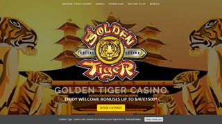 
                            3. Golden Tiger Casino | $/€/£1500 Bonus | Golden Tiger Online Casino