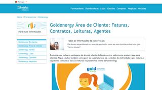 
                            4. Goldenergy Área de Cliente: Faturas, Contratos, Leituras, Agentes