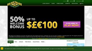 
                            10. GoldenPalace.com Online Casino