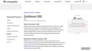 
                            2. Goldman 360 - Investopedia