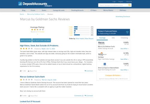 
                            9. Goldman Sachs Bank USA Reviews - Deposit Accounts