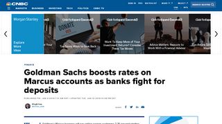 
                            12. Goldman Sachs boosts rates on Marcus accounts as banks fight for ...