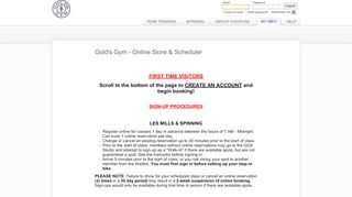 
                            3. Gold's Gym Online