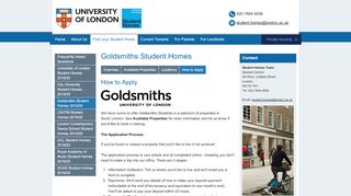 
                            9. Goldsmiths Student Homes: How to Apply | University of London ...