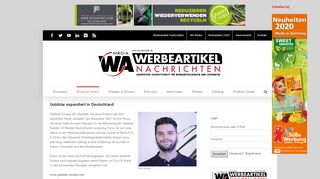 
                            12. Goldstar expandiert in Deutschland - WA Media GmbH - Werbeartikel ...