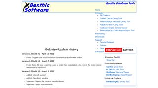 
                            4. Goldview Update History - Benthic Software