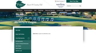 
                            8. Golf Club Members Login | Vines Golf Club Perth members