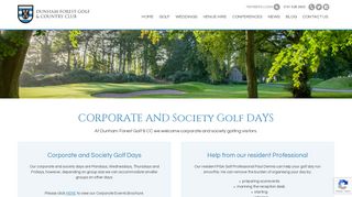 
                            7. Golf Corporate and Society Visitors - Dunham Forest Golf & Country ...