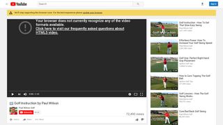 
                            10. Golf Instruction by Paul Wilson - YouTube