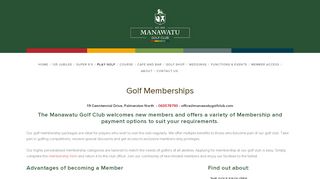 
                            3. Golf Membership | Manawatu Golf Club