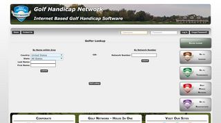 
                            8. Golfer Lookup - Golf Handicap Network