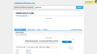 
                            12. golpi.com at WI. Account Login - Website Informer