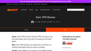 
                            6. Gom VPN Review - Best VPN Reviews | Best10VPN