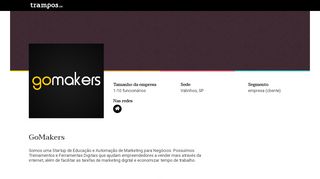 
                            6. GoMakers | trampos.co