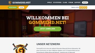 
                            2. GommeHD.Net: Dein Minecraft Netzwerk