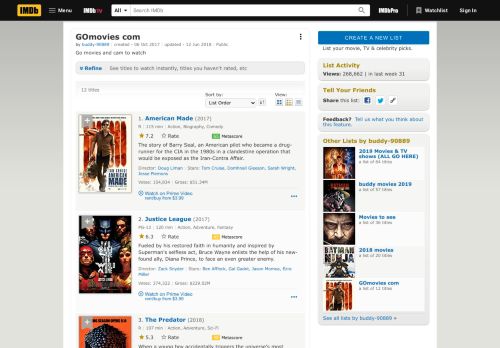
                            4. GOmovies com - IMDb