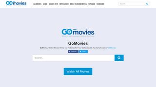 
                            6. GoMovies • Watch Movies Online Free
