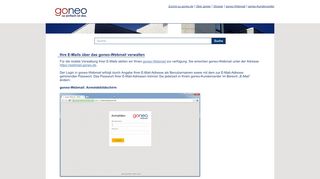
                            4. goneo-Hilfe - Ihre E-Mails über das goneo-Webmail verwalten