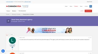 
                            4. Good hires placement agency - Canadavisa.com