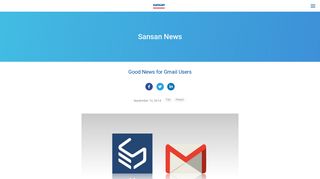 
                            3. Good News for Gmail Users | Sansan