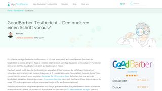 
                            12. GoodBarber Testbericht – Vor- und Nachteile des App-Baukastens