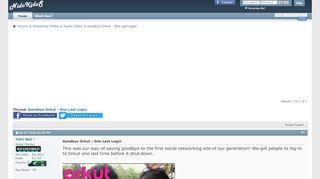 
                            4. Goodbye Orkut - One Last Login - Nidokidos